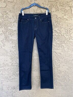 NWOT Calvin Klein Straight Leg Jean Size 4, 32 Long/Tall Power Stretch Dark Wash